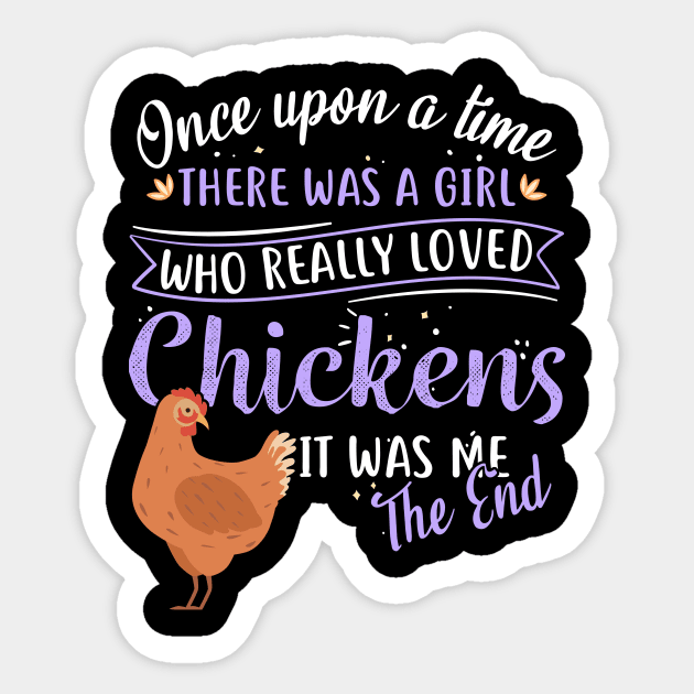 Once Upon A Time Chicken Sticker by Psitta